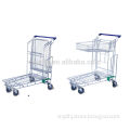 Four Wheel Warehouse Folding Flat Cart Hand Trolley for Sale YD-F002